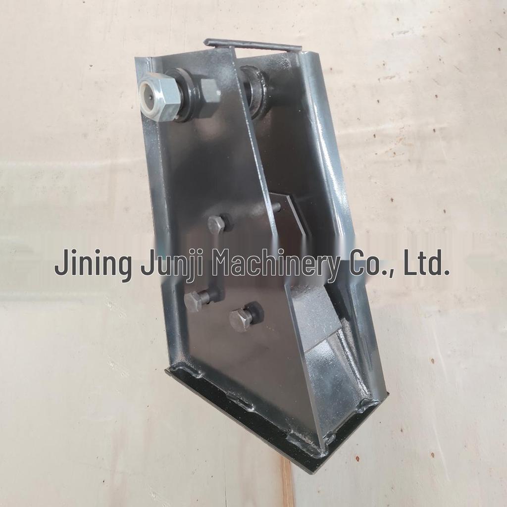 8mm Front Bracket with Base Plate & Wear-Resistant Block for German Semi-Trailer Suspension Shock Absorption Balance Bar Lower Suspension.