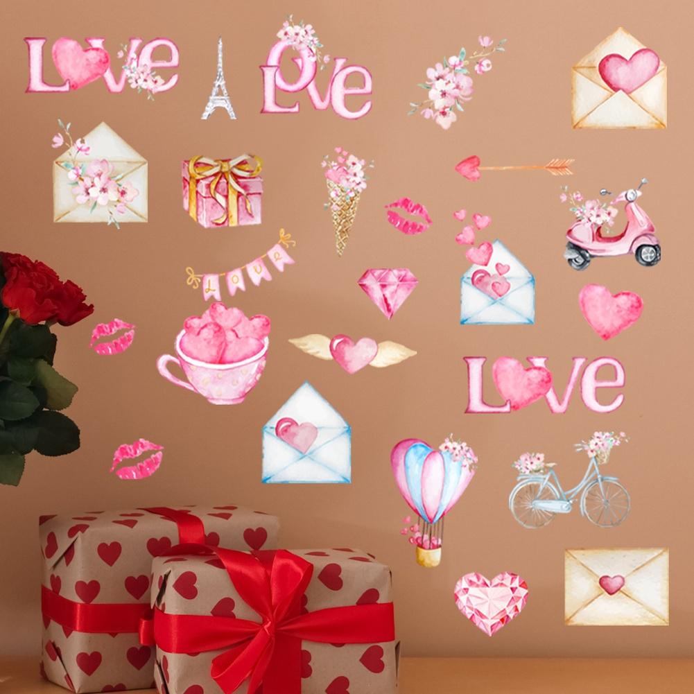 Herz Wandsticker Himmlischer Wandaufkleber PVC Wandaufkleber