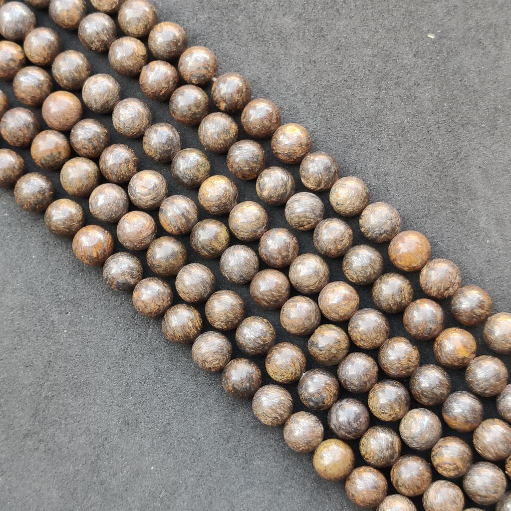 Natural Bronzite Round Beads, Healing Gemstone Loose Beads, DIY Jewelry Making for Bracelet Necklace, 6mm 8mm 10mm Size Beads, 14-15 Inch Beads.