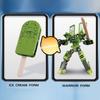 Transforming Toy Ice Cream Warrior Model Boy Educational Toy Children's Robot Warrior Ice Cream Pretend Play