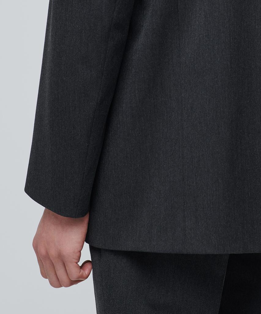 Musinsa Standard Collarless Blazer [Charcoal Gray]