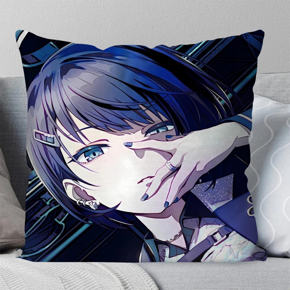 Kiritani Haruka Animation Game Project Sekai Pillow Case Square Pillow Bedroom Sofa LeisureCar Living Room Home Decoration 40X40