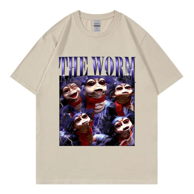 Marcus The Worm Zabawny Mem Koszulka Mężczyźni Kobiety Moda Vintage Krótki Rękaw Koszulki Letnie Casual Luźna Bawełniana Koszulka Streetwear