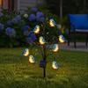 Courtyard Ambient Lighting Outdoor Solar Pathway Light, Bird-shaped Stump Decorative Garden Stake with Warm Terrace And Balcony Accents LED