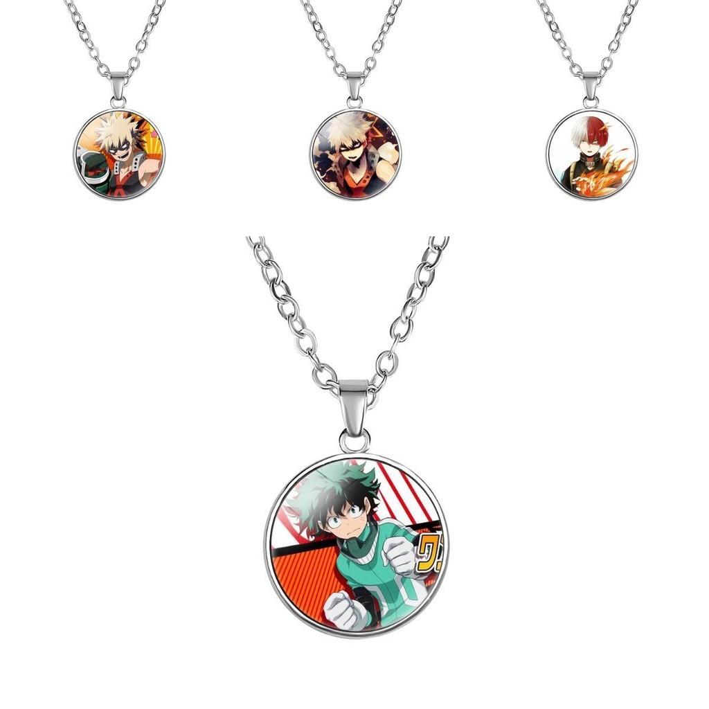 My Hero Academia Pendant Necklace Handmade Alloy Cartoon Character Jewelry