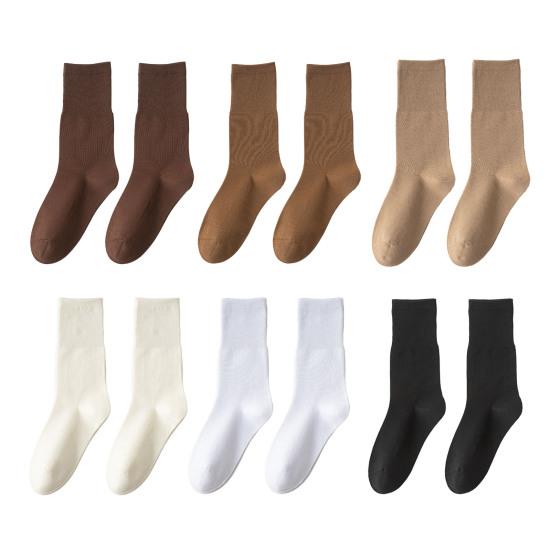 3/6 Paar Damen Crew Socken Nahtlose Sportliche Laufsocken Weiche Atmungsaktive Frotteesocken Lässige Mittelhohe Knöchelsocken
