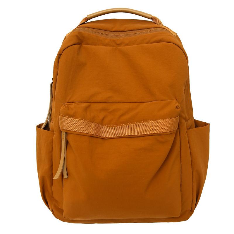

Fashion new retro backpack women s niche simple high school student college student schoolbag mountaineering backpack men s backpack коричневый