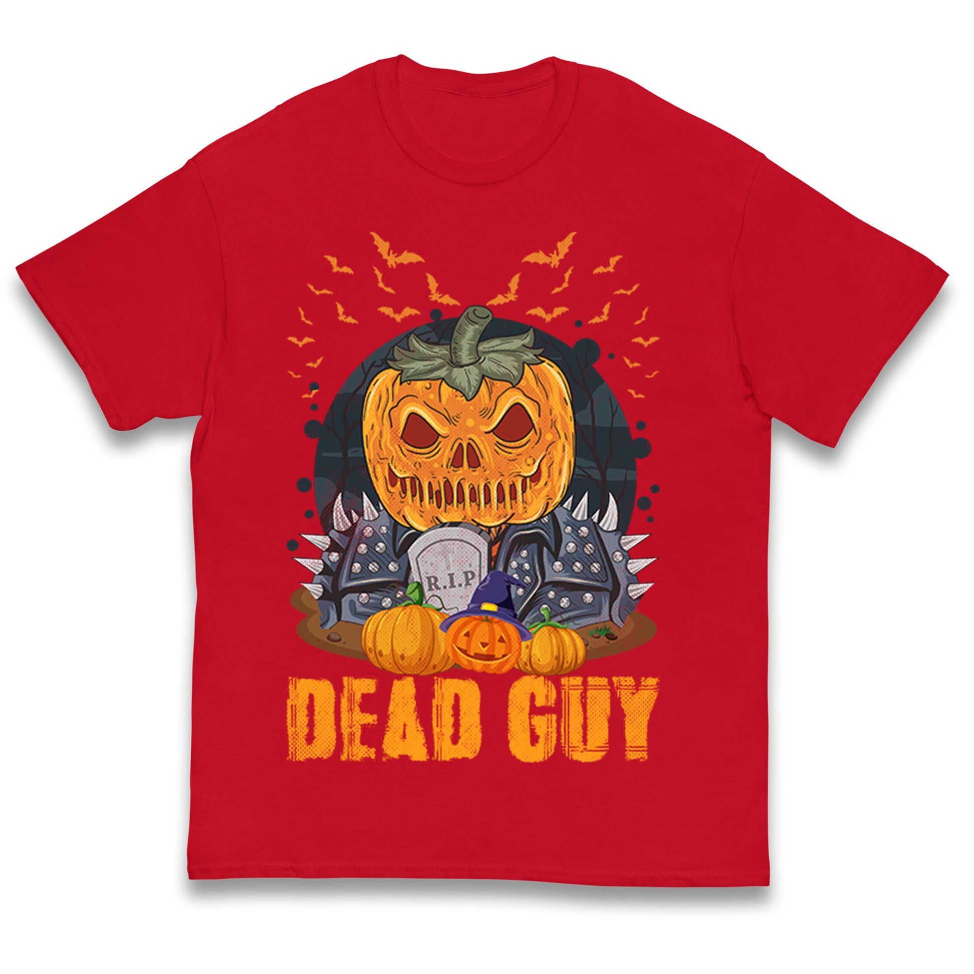 Scary Pumpkin Dead Guy Halloween Kids T Shirt 150