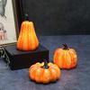 LED Halloween Pumpkin Lantern Resin Pumpkin Lamp Multiple Shapes Halloween Dress Up Props