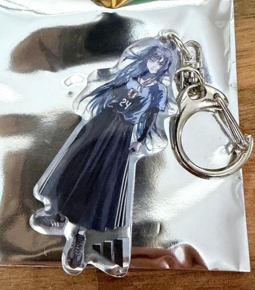 Ado adidas Japan National Soccer Team Uniform Acrylic Keychain Full Body Ver.