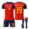Nieuw Seizoen Voetbal Spanje Shirt Set #19 Yamal