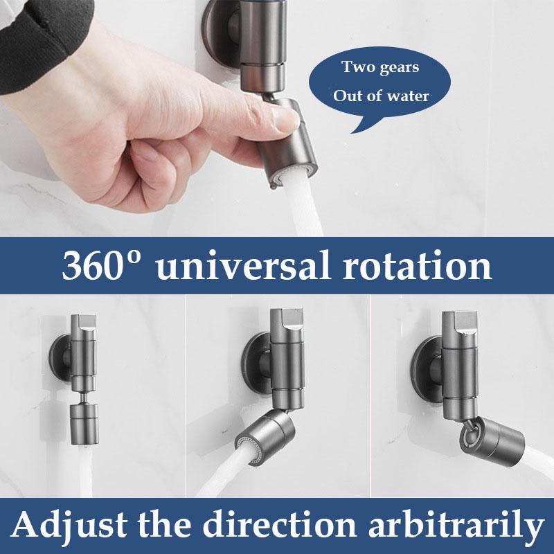 Stainless Steel In-wall Single Cold Water Tap Mop Pool Faucet Bathroom Cleaning Room Faucet Mini Space Saving