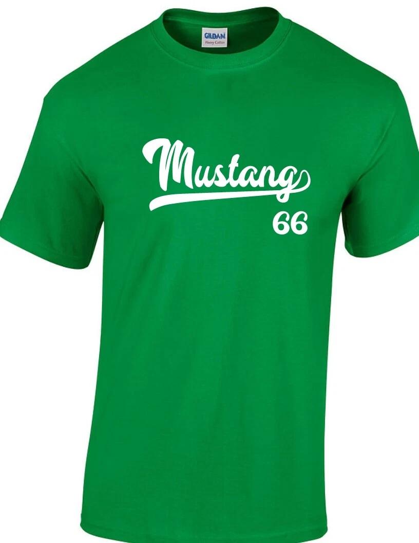 

Mustang 66 Script Tail Shirt 1966 Classic Muscle Race Car All Size & Colors 4XL