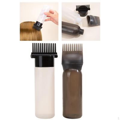 2 szt. Butelka z aplikatorem grzebieniowym/ Butelka/Pusta 160ml 170ml Wielofunkcyjna butelka do farbowania włosów dla