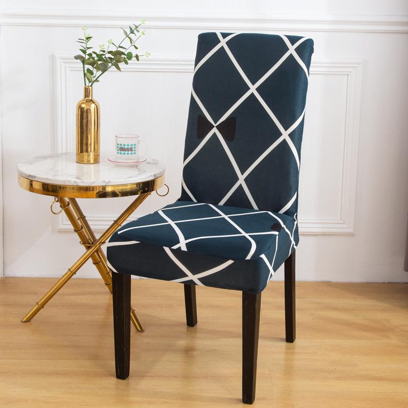 

LANMOLIFE 1/4/6/8PCs Printed Dining Room Chair Covers High Stretch Kitchen Parsons Chair Covers are Machine Washable Home Decor 1pc chair cover