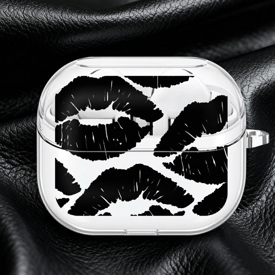 Sexy Red Lips Clear Earphone Cases Cover With Hook Case For Samsung Galaxy Buds 4Pro 3 FE Live 2 4 Pro 2Pro 3Pro
