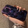 Purple Rhythm Flower Cluster Unique Phone Case for iPhone 17 16 15 14 13 12 11 Series Pro Max Plus