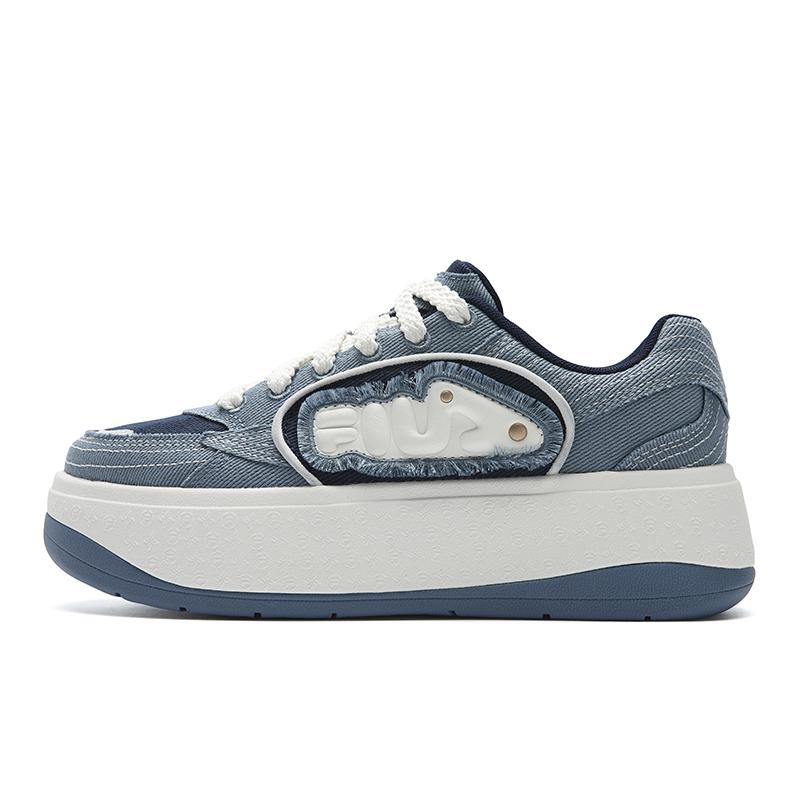 FILA BELLIS Abrasion Resistant Lightweight Height Increasing Low top Skateboard Shoes Women's F12W621205FWD