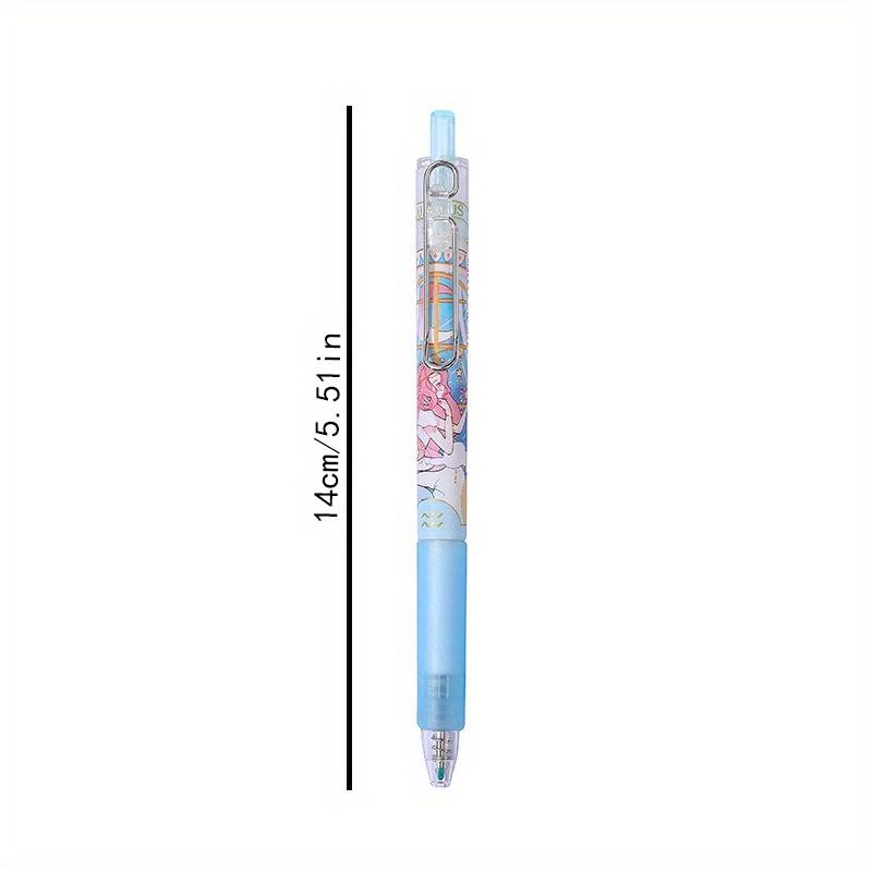 Return To School Season 12pcs 0.5mm Creative Twelve Zodiac Sign Metal Hook Press Pen High Appearance Fresh Neutral Pen Cute Sign Pen