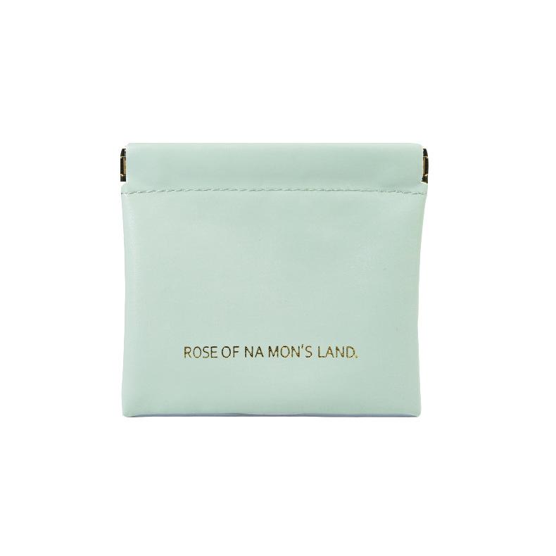 

Мини-косметичка из искусственной кожи, водонепроницаемая, элегантная, с магнитной застежкой, портативная, многофункциональная, женская, губная помада, гигиеническая подушечка для макияжа, кошелек для монет, подарок зелёный