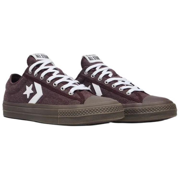 Converse Star Player 76 Low Tough Textures - Rugged Brown Unisex Sneakers Egret White A12713C