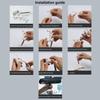 Car Rearview Mirror Phone Holder Seat Back Hook Mount for Navigation