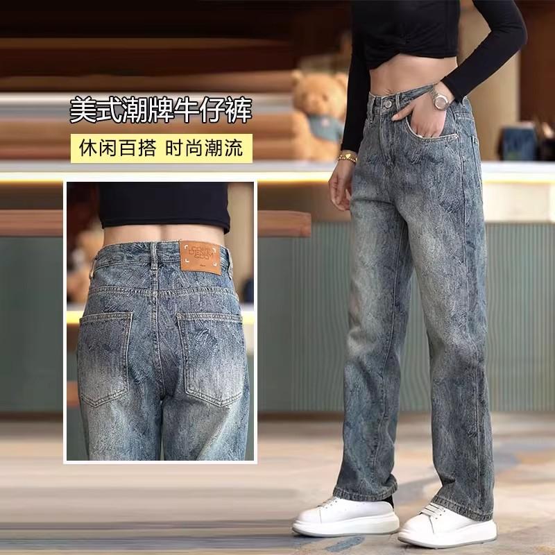 JYL Men s Cargo Pants Spring American Vintage Amekaji Casual Denim 34