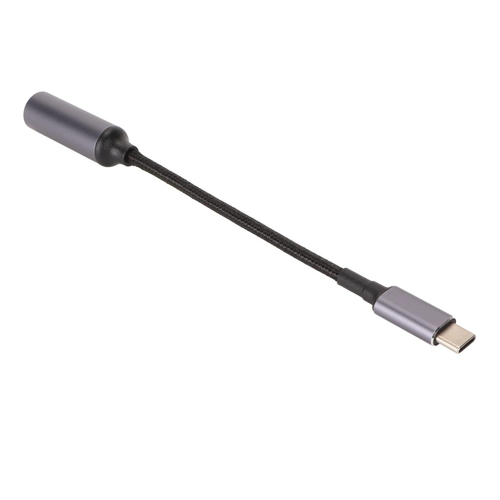 DC 5.5mmx1.7mm To Type C Power Cable Female To Male 100W PD Charging Cable with Identification Chip for Phone Tablet