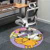 1pc Garfield Office Round Area Rug, Under Office Chairs Bedroom Living Room Home Decor, Room Deco