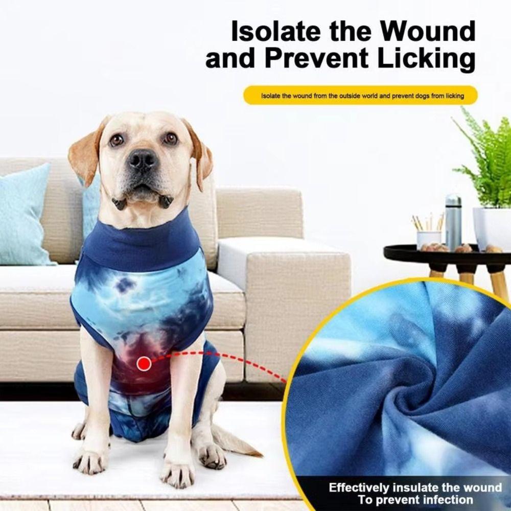 Elastic Dog Recovery Bodysuit Breathable Dog Weaning Bodysuit Dog Protective Clothes for Pets