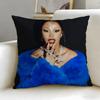 rap artist Cardi B Cushion Cover Soft  EasyWash Pillow Case  Versatile for Couch Bed Travel and Office