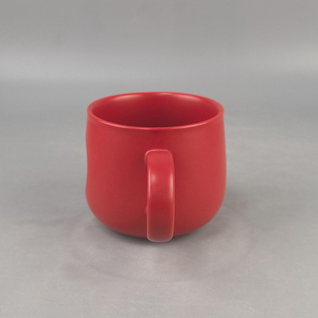 Matte Gevorst Grote Buik Keramische Kop Middelhoge Temperatuur Lichte Luxe Gepersonaliseerde Mok Cadeau Koperstempel Koffiekop