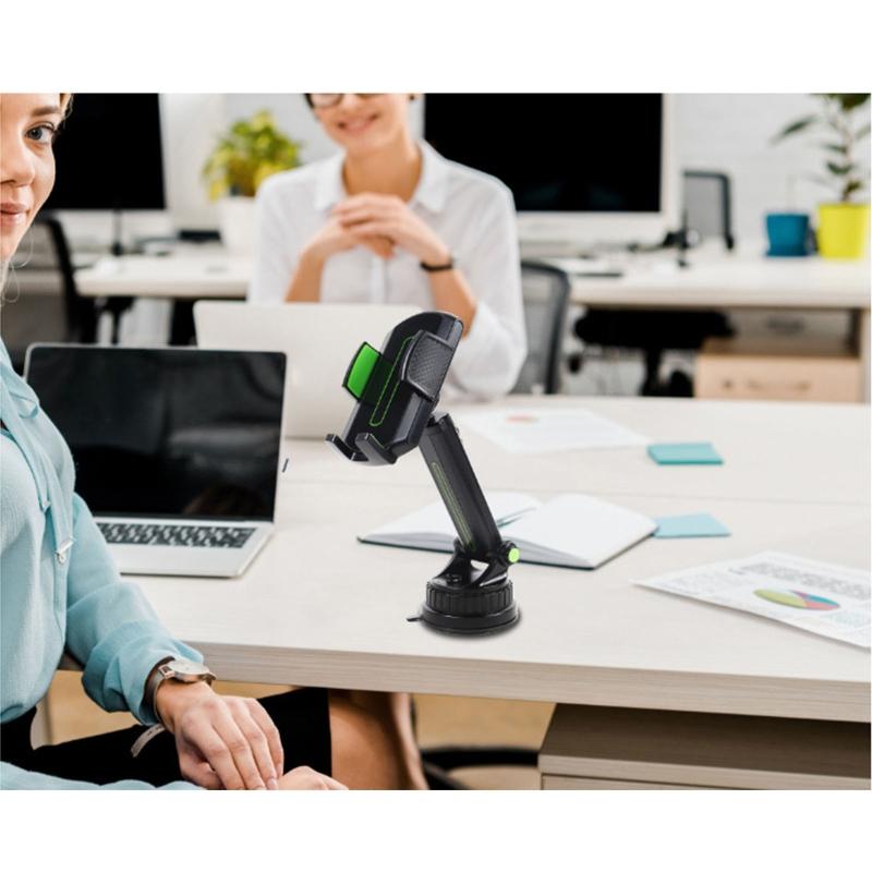 Car Phone Holder Windshield Mount for 60-96mm Width Devices Dashboard Sturdy Stand Cradle