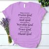 Trust God Thank God Harajuku Tshirt Lovely Faithful Vintage Clothes High Street Kpop Tees 90s Trend Graphic T Shirts Camisetas