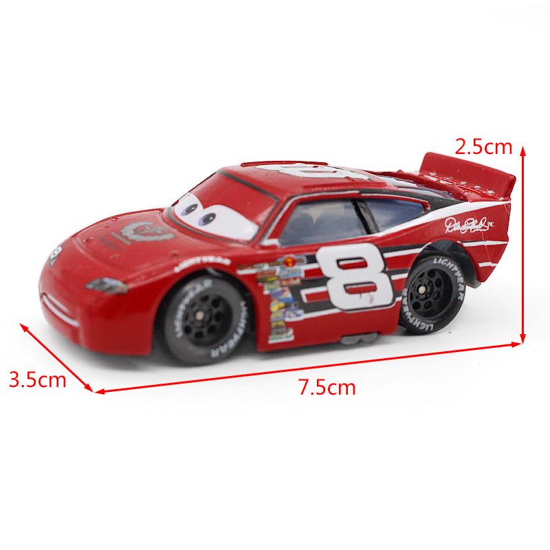 Mixed Batch Alloy Racing Car Models: White Apple 51, 4, 8, 28, 36