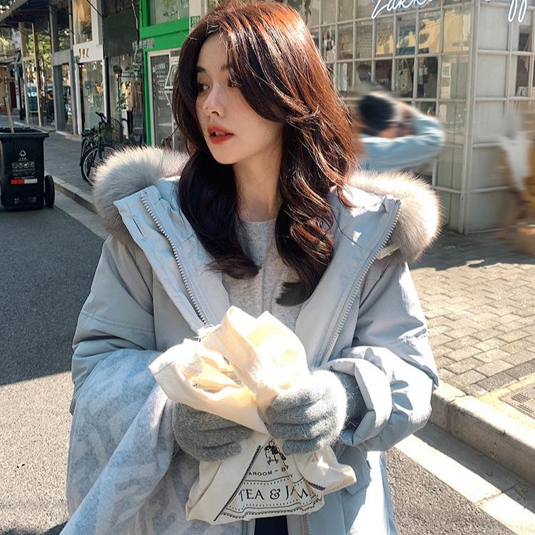 Down jacket women's 2024 new medium and long fashionable foreign style design sense niche thickened white duck down winter explosion