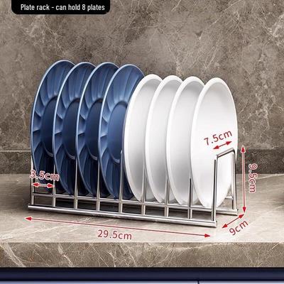 Weipelu 2-Pack Thick Stainless Steel Dish Rack