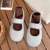 Suede Women Ballet Flats Shoes Fashion Mary Jane Shoes Woman 2025 Trend Winter New Sweet Cute Dress Student Sneakers Mujer Shoes