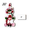 Double Sided Printed Decorations 2D Wooden Christmas Tabletop Ornaments, Xmas Tree Santa Lightweight Trees Snowman Sign with Stand, Holiday