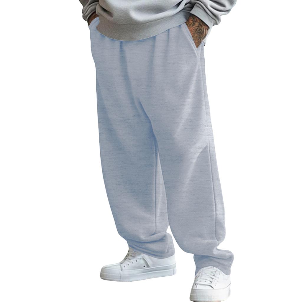 Men's Baggy Sweatpants Wide Leg Sweat Pants With Pockets