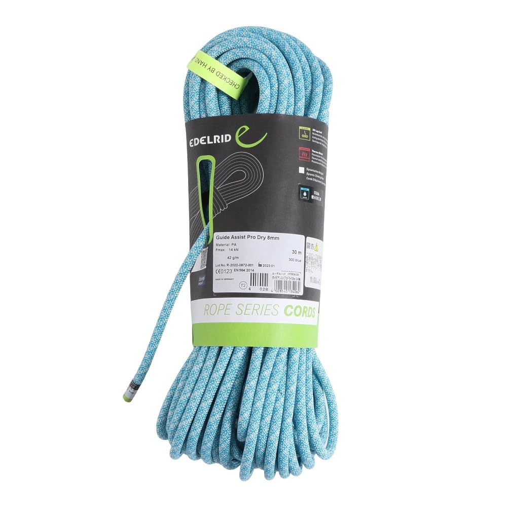 

Edelrid Guide Assist Pro Dry Диаметр 30 м Синий 8,0 мм ER76036.030