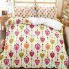 Hot Air Balloon Duvet Cover Set Single King Cartoon Animal Bedding Set Cute Sika Deer Elephant Comforter Cover For Kids Teens