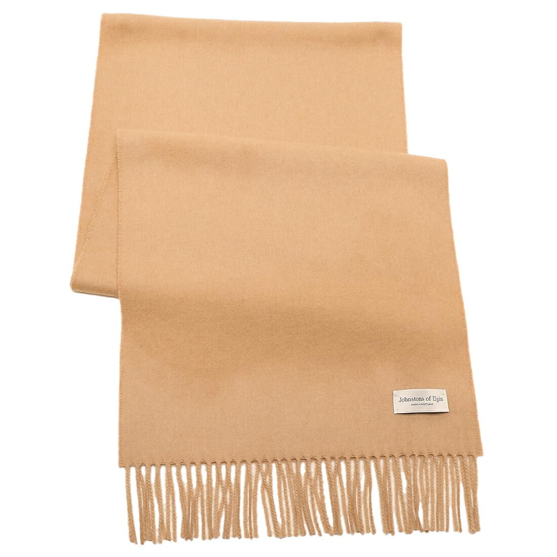 

Johnstons JOHNSTONS WDC01797 Medium Size Scarf, Beige/Brown, Men s/Women s, HB4315, [Used]
