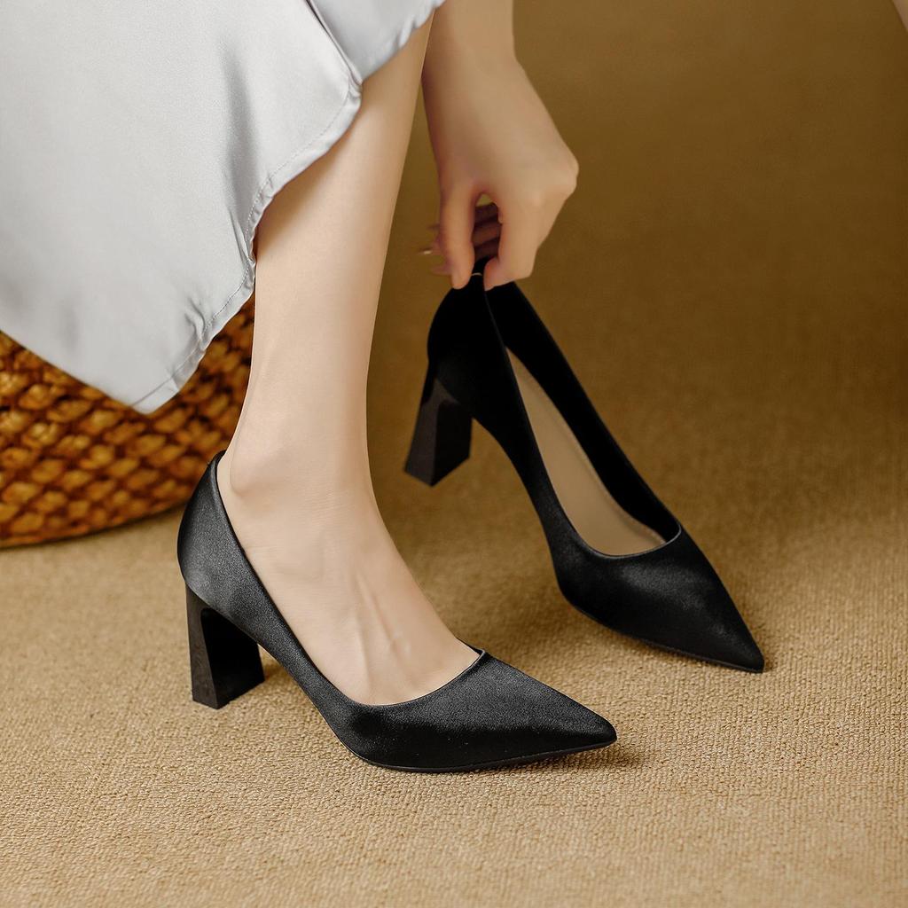 Korean Style High-End Versatile High Heels - Spring/Autumn 2025