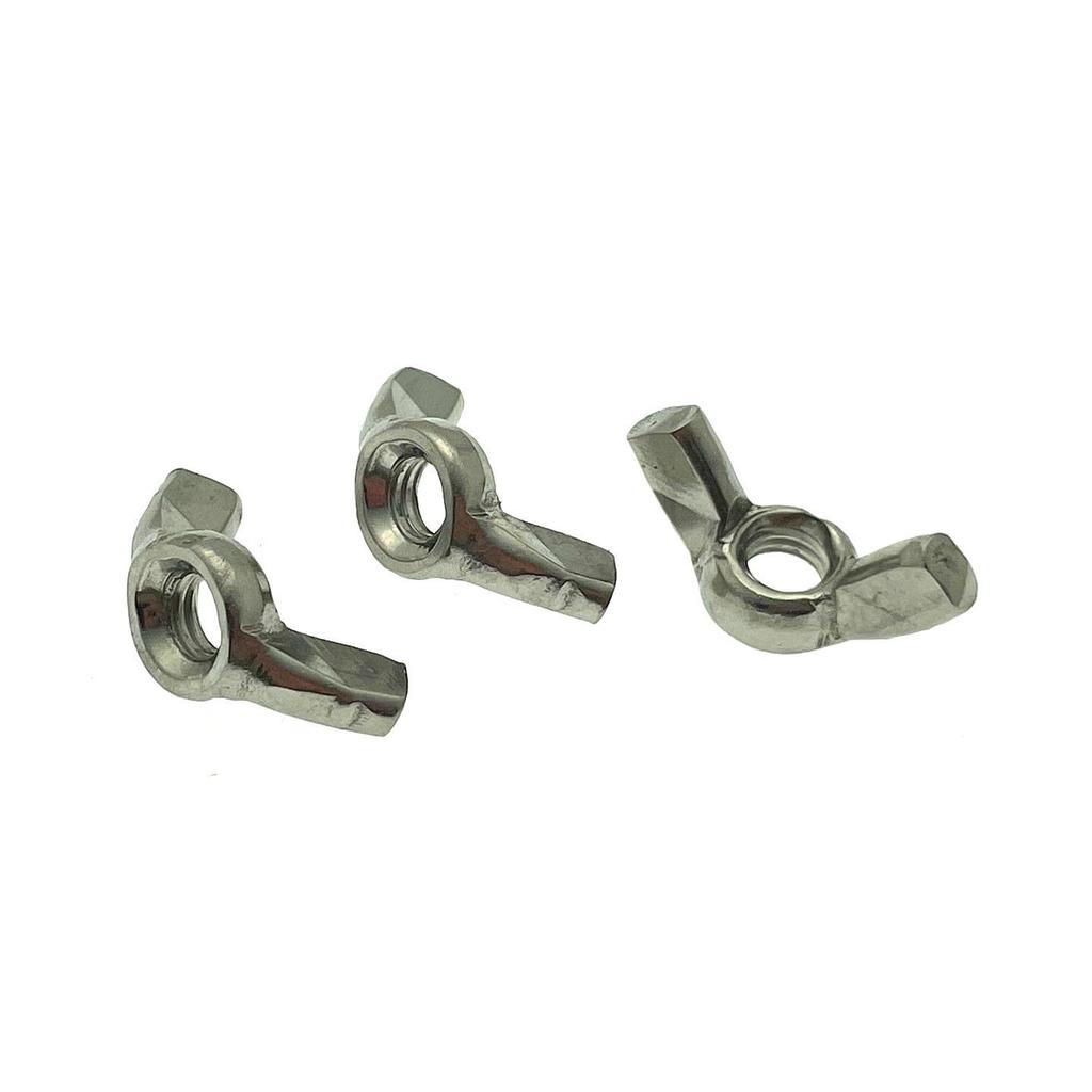 Hand-Tightened 201/304 Stainless Steel Wing Nut for M3-M12 Bolts