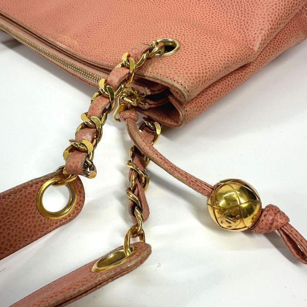 Chanel Vintage CC CC-Marke Doppelkette Logo Tragetasche Ketten Tasche Umhängetasche