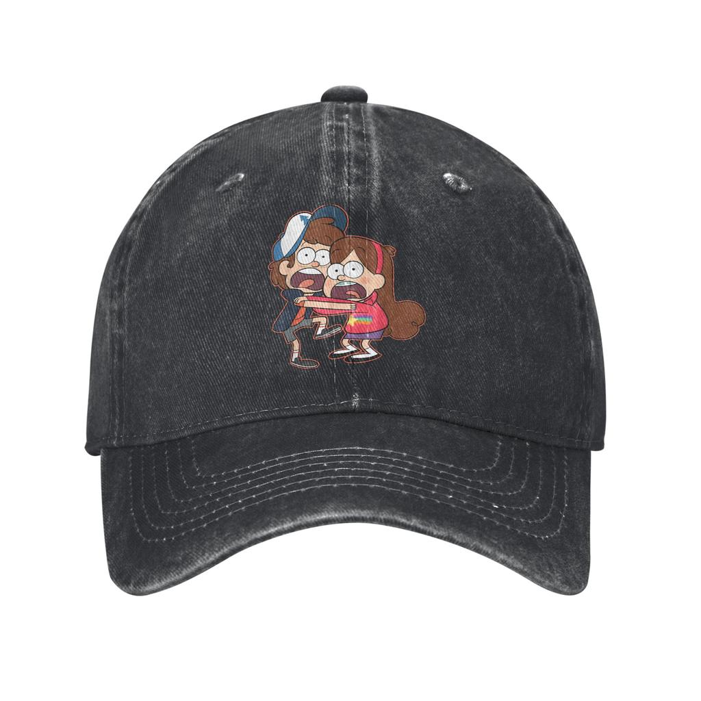 Gravity Falls Dipper e Mabel Pines Cappellino da Baseball Casual Cappello Trucker da Escursionismo Pesca Estivo Unisex Unisex y2k Cappellini da Baseball Divertenti