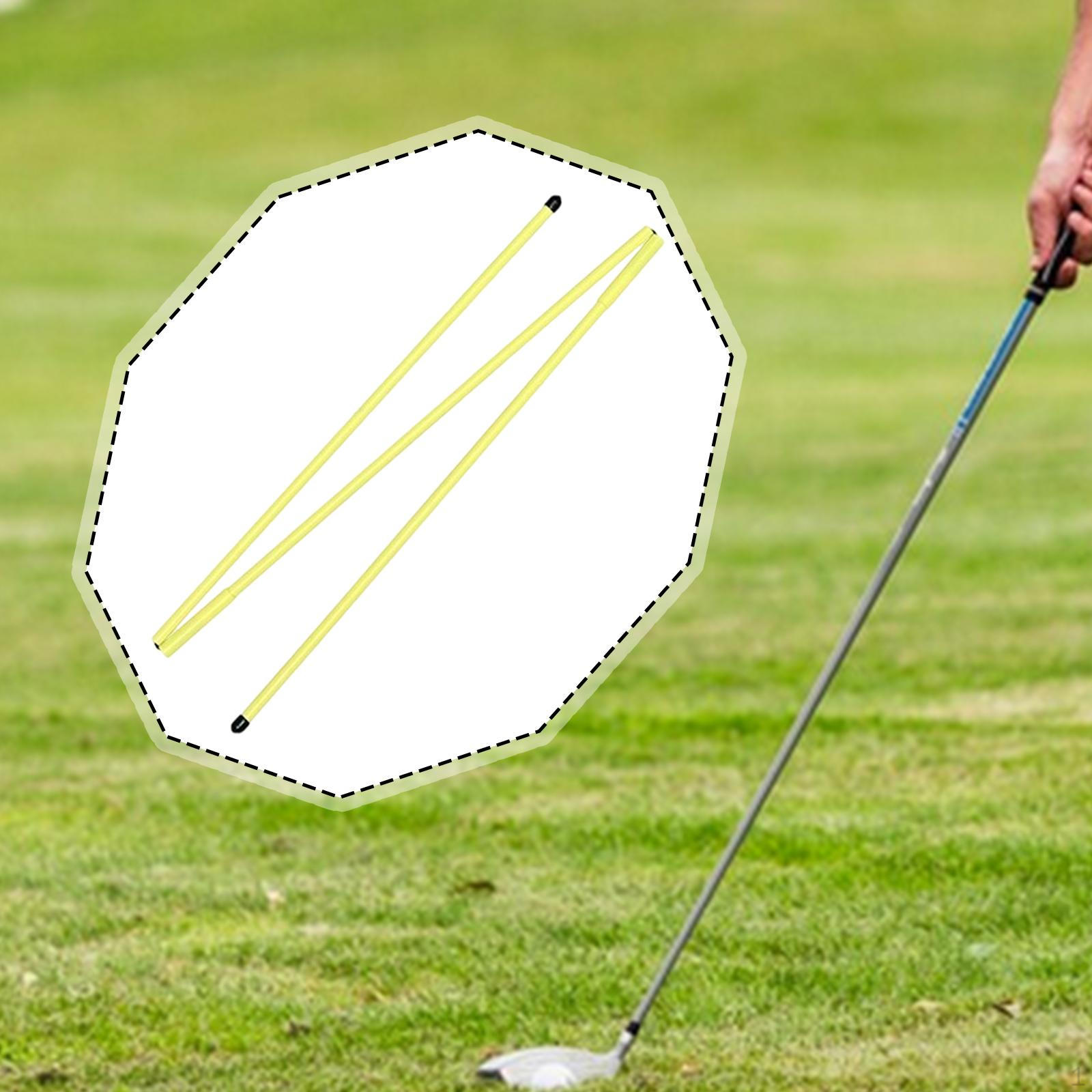 2 Pieces Golf Alignment Sticks Direction Indicator Practice Rods for Aiming