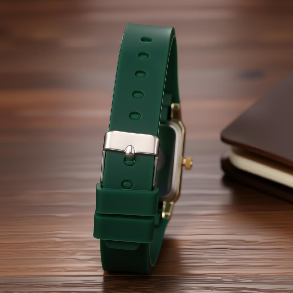 Square Watch Women Waterproof Silicone Strap Analog Display Simple Fashion Quartz Casual Business Fashion Accessory - Birthday Anniversary Christmas