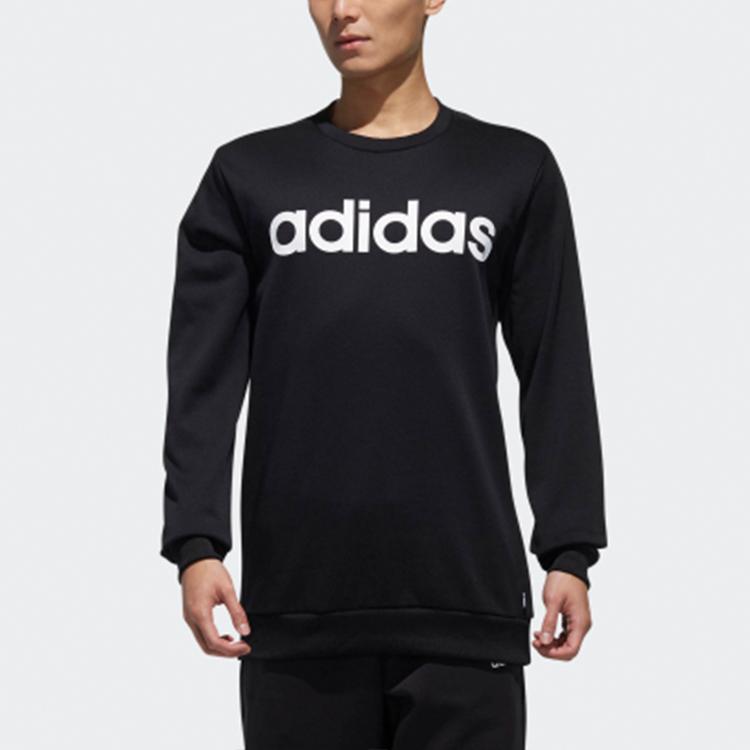 adidas Essentials Comfort Sweatshirt Langarm Pullover Herren Tops Schwarz DM4278